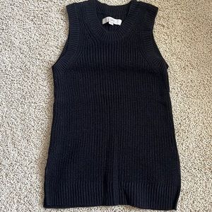 LOFT black sweater tank